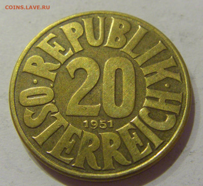 20 грош 1951 Австрия №1 30.11.2020 22:00 МСК - CIMG4374.JPG