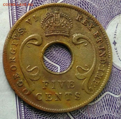 Восточная Британская африка 5 центов 1942 года 27.11.2020 - IMG_20201101_153605