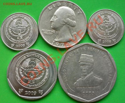 Монеты США, Киргизии и Доминиканской Республики. Оценка. - P1060283.JPG