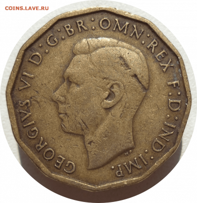 3 пенса 1943 г. ВЕЛИКОБРИТАНИЯ до 26.11.20 в 22:00 МСК - Rounded_20201125_191630