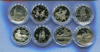 разные США ½ доллара 50 центов 8 шт.  Пруф ФИКС - s-l1600 (1)