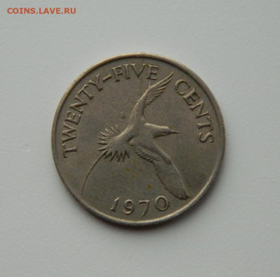 Бермудские острова 25 центов 1970 г. (Фауна) до 01.12.20 - DSCN3592.JPG