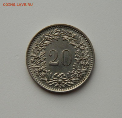 Швейцария 20 раппенов 1959 г. до 01.12.20 - DSCN3595.JPG