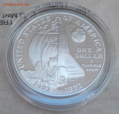 US доллар пруф 1492-1992 подарочный с 200р до 03.12.20-22:00 - DSCN0086.JPG