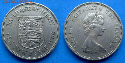 Джерси - 10 новых пенсов 1968 года до 2.12 - Джерси 10 новых пенсов, 1968 n