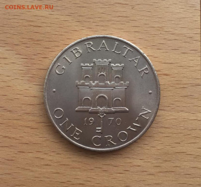 Крона Шайба Гибралтар 1 крона 1970 Замок - krona_shajba_gibraltar_1_krona_1970_zamok