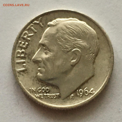 США 1 дайм 1964г - image-20-11-20-02-26-3