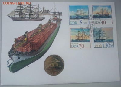 КПД 5 марок ГДР. Порт Росток до 29.11 - 5 марок ГДР. Порт Росток