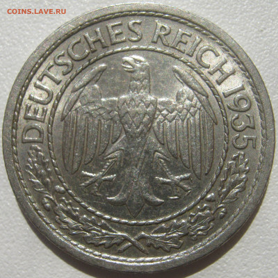  3 рейх Веймар 50 рейхспфеннигов 1935 F 02.12.2020 - IMG_7773.JPG