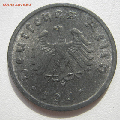 Германия оккупация союзников 5 пфеннигов 1947 D UNC 02.12 - IMG_4561