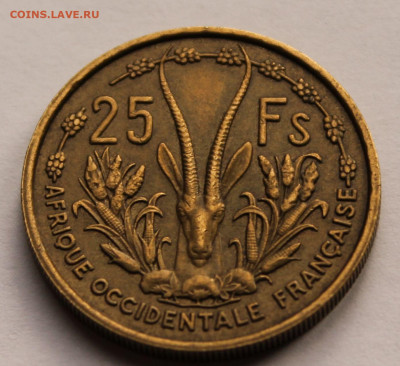 Французская Западная Африка 25 франков 1956 г. - 5
