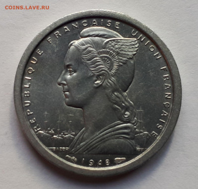Французская Экваториальная Африка 1 франк 1948 г. - 7