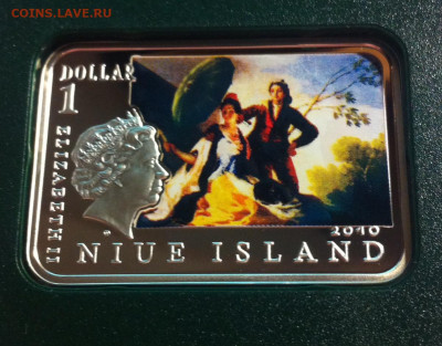1 доллар Ниуэ, 2010г., Франциско Гойя , Ag925, до 06.12.20г. - f4