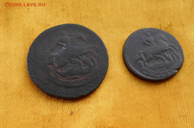 2 Копейки(перечекан)-1757, 1коп.1760г.до 4.12.20. в 22.10 - DSCN3601.JPG