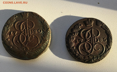 Пятаки Екатерины в сохране и родной патине. На оценку - 8FB5CDEE-0342-44CE-9B0C-D37180D5D88E