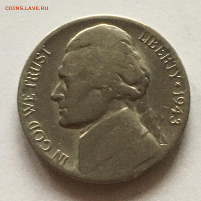 США 5 центов 1943г S, с 1р - image-20-11-20-02-45-1