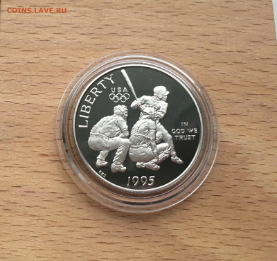 2 доллара 1995 50 центов S Бейсбол Пруф - IMG_8886.JPG
