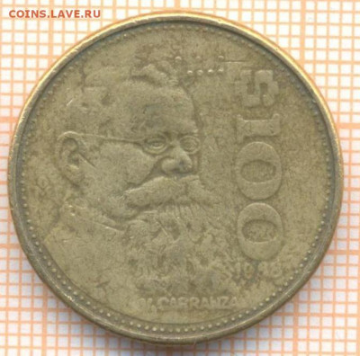 Мексика 100 песо 1988 г., до 08.12.2020 г. 22.00 по Москве - Мексика 100 песо 1988 2008
