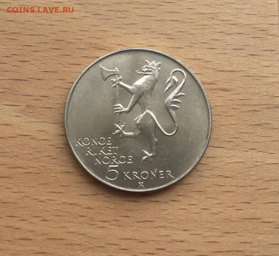 Норвегия 5 крон 1975 150 лет иммиграции в Америку корабль - norvegija_5_kron_1975_150_let_immigracii_v_ameriku_korabl_parusnik_flot (1)