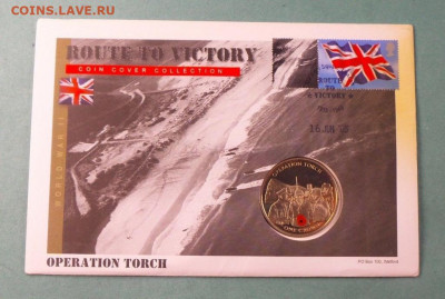 Крона Шайба Гибралтар 1 крона 2005 Операция Факел - krona_shajba_gibraltar_1_krona_2005_operacija_fakel_vtoraja_mirovaja_vojna_doroga_k_pobede_kpd_konvert