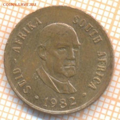 ЮАР 1 цент 1982 г., до  09.12.2020 г. 22.00 по Москве - ЮАР 1 цент 1982 2464