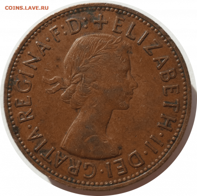 1 пенни 1961 г. ВЕЛИКОБРИТАНИЯ до 05.12.20 в 22:00 МСК - Rounded_20201204_160515