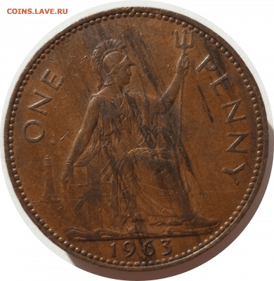 1 пенни 1963 г. ВЕЛИКОБРИТАНИЯ до 05.12.20 в 22:00 МСК - Rounded_20201204_161456