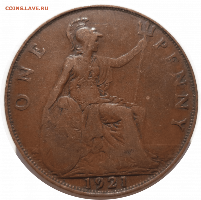 1 пенни 1921 г. ВЕЛИКОБРИТАНИЯ до 05.12.20 в 22:00 МСК - Rounded_20201204_163431