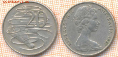 Австралия 20 центов 1967 г., до 09.12.2020 г. 22.00 по Моск - Австралия 20 центов 1967 1841