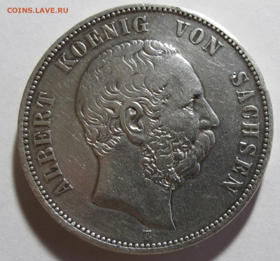 саксония 5 марок 1875 малый орёл до 07. 12 - IMG_4042.JPG