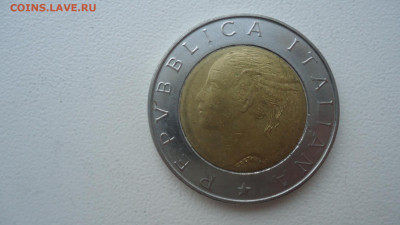 ИТАЛИЯ 500 ЛИР 1996 БИМЕТАЛЛ 70 ЛЕТ - DSC08678.JPG