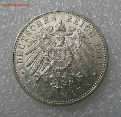 Вольный город Гамбург. 5 МАРОК 1913 года. UNC. До 07.12.20 - 5Марок1913 (3).JPG