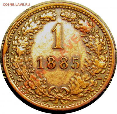 D13 Австрия 1 крейцер 1885 до 03.10 в 22°° - D13 1 kr 1885_1