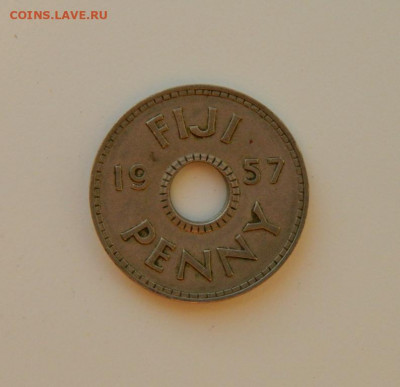 Британские Фиджи 1 пенни 1957 г. до 10.12.20 - DSCN4041.JPG