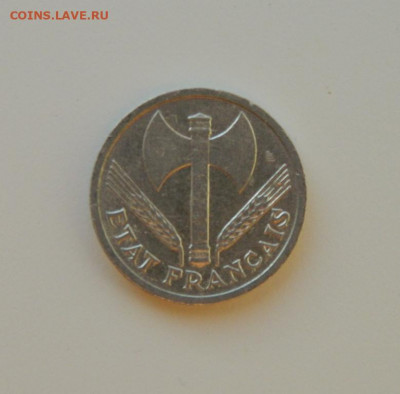 Франция 1 франк 1942 г. до 10.12.20 - DSCN4010.JPG