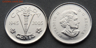 Канада 5 центов 2005 60 лет Победы до 11.12 - DSCN9967.JPG