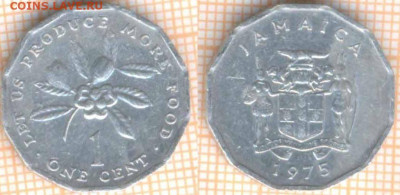 Ямайка 1 цент 1975 г., до 10.12.2020 г. 22.00 по Москве - Ямайка 1 цент 1975 1742