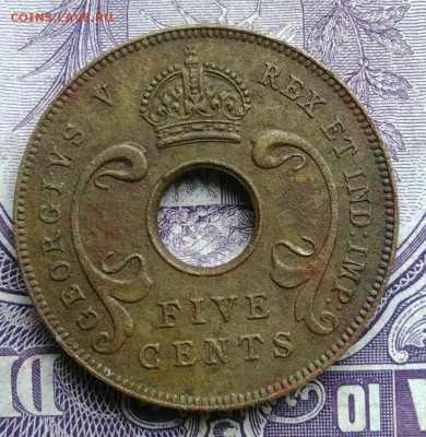 Восточная Британская африка 5 центов 1925 года 11.12.2020 - IMG_20201208_090153