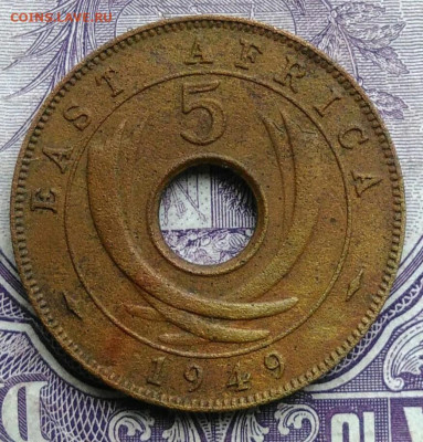 Восточная Британская африка 5 центов 1949 года 11.12.2020 - IMG_20201208_090214