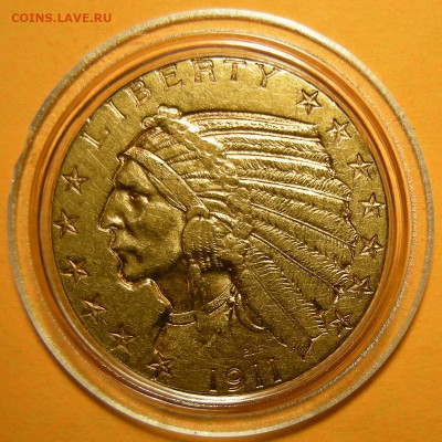 5 долларов 1911 США, золото. Предпродажная оценка. - DSCN8312.JPG