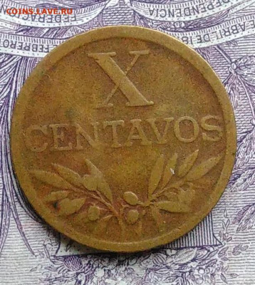 Португалия 10 сентаво 1955 года 11.12.2020 - IMG_20201122_150400