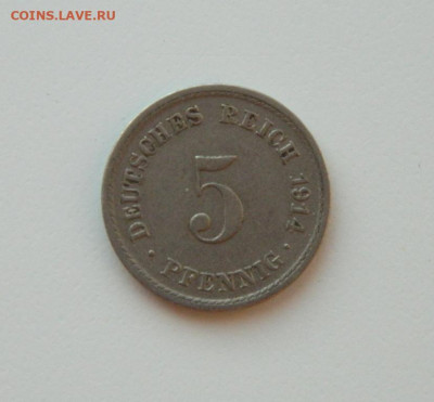 Германия  5 пфеннигов 1914 г. до 14.12.20 - DSCN4276.JPG