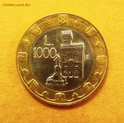 1000 лир Сан-Марино 1997 г. UNC до 10.12.20 22:00мск - IMG_20201209_193928