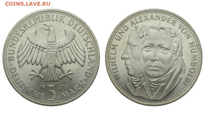 ФРГ. 5 марок 1967 г. Гумбольдт. До 13.12.20. - DSH_9387.JPG