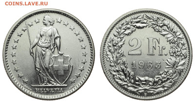 Швейцария. 2 франка 1965 г. До 13.12.20. - DSH_9409.JPG