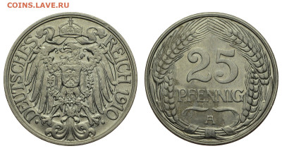 Германия. 25 пфеннигов 1910 г. A. До 13.12.20. - DSH_9411.JPG