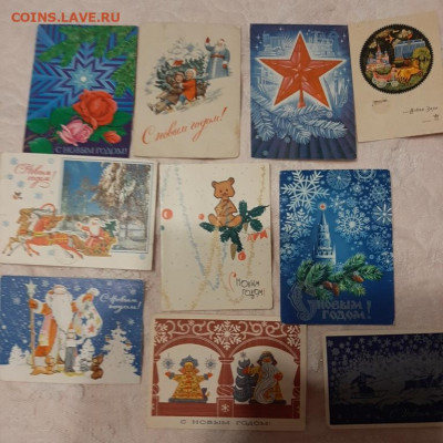 СССР ПК С новым годом (1) 10шт до 16 12 - 76