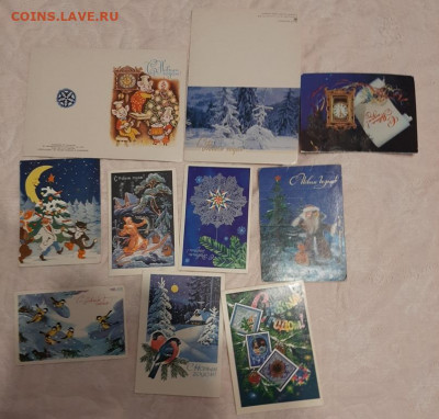 СССР ПК С новым годом (7) 10шт до 16 12 - 83