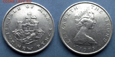 Остров Мэн - 5 новых пенсов 1975 года до 16.12 - Остров Мэн 5 новых пенсов, 1975
