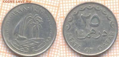 Катар 25 дирхамов 1998 г., до 14.12.2020 г. 22.00 по Москве - Катар 25 дирхамов 1998 1661